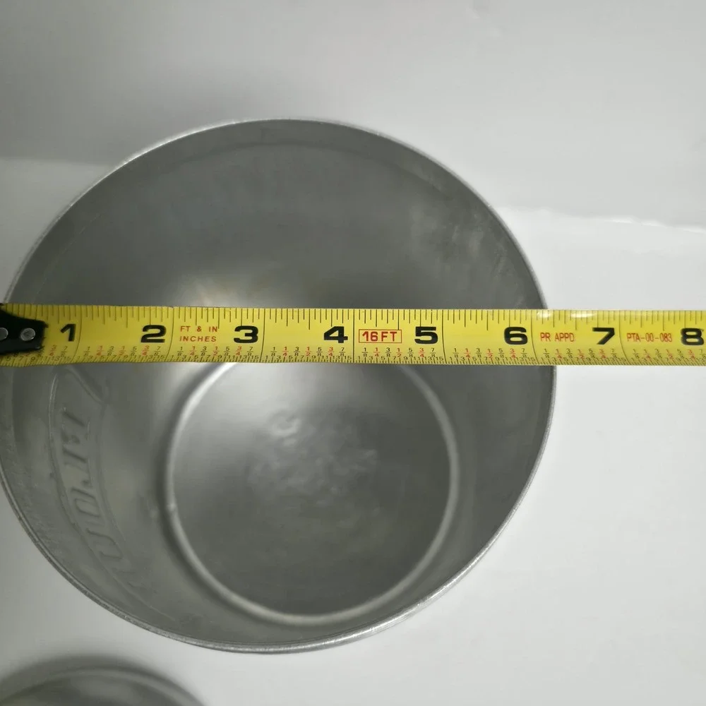 Vintage Mid Century Heller Hostess Ware Aluminum FLOUR Canister Italy Retro 50s